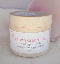 Load image into Gallery viewer, Lemon Cream Pop whipped body scrub
