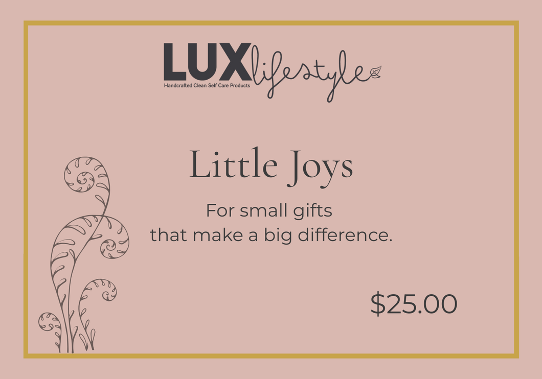 LUX Gift Cards: Give Calm, Give Glow